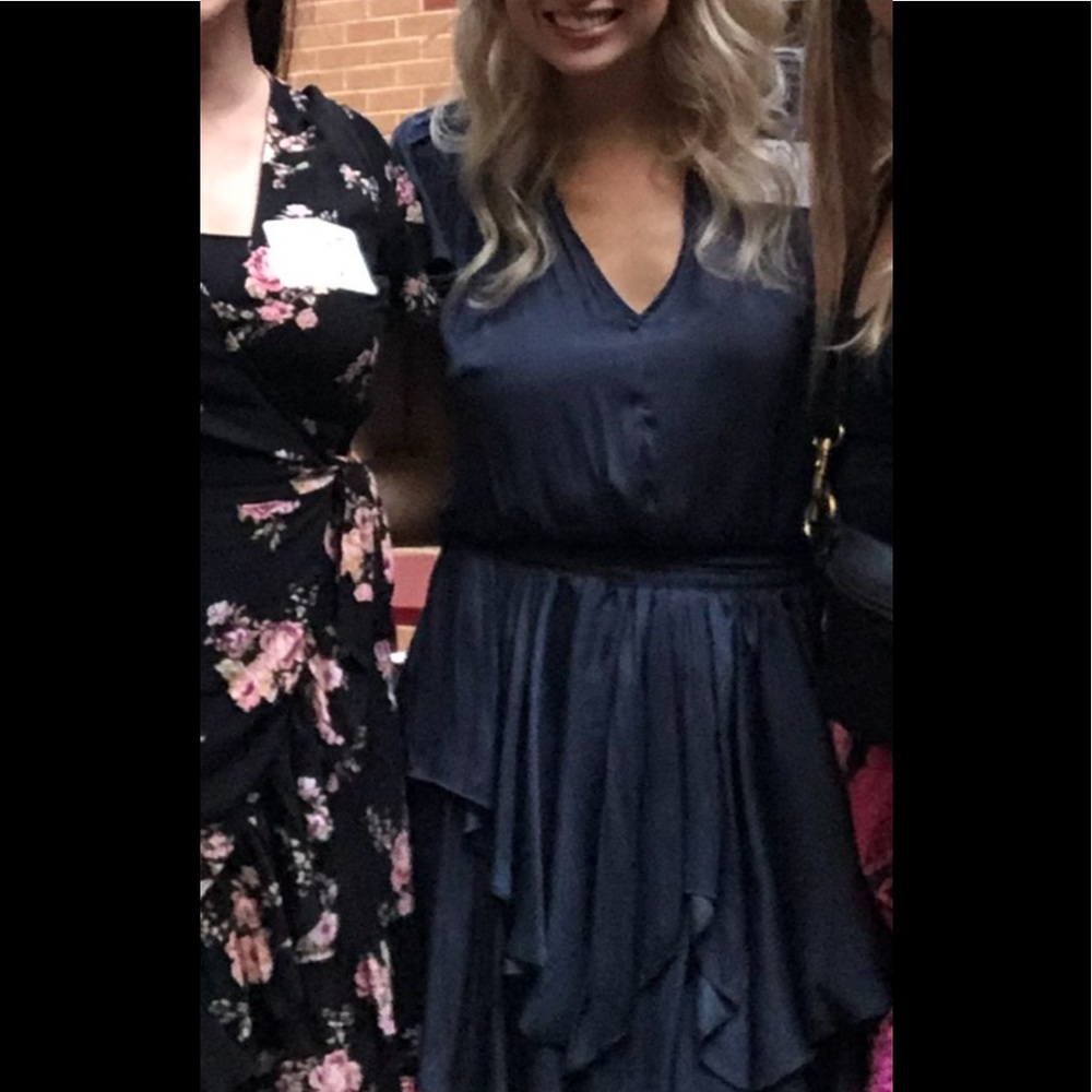 Halston Heritage Flounce Dress